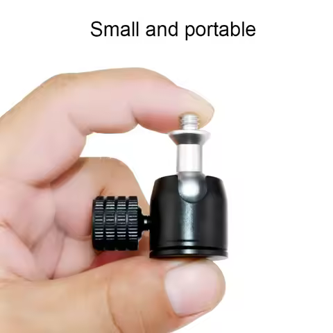 1/4 3/8 M4 M5 M6 Screw Hole Mini Camera Small Head Spherical Head Tripod Photography Equipment Live