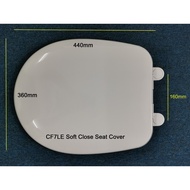 KiaQuest CF7LE OEM Toilet Seat Cover (Heavy Duty) - Suitable for Claytan LEO WC4511 Toilet Bowl - Wh