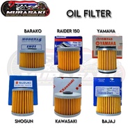 MOTORCYCLE ENGINE ELEMENT OIL FILTER / SUZUKI / YAMAHA / KAWASAKI / BAJAJ / OIL FILTER