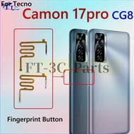 For Tecno Camon 17 pro CG8 Home Button Fingerprint Sensor Return Power Flex Cable replacement parts