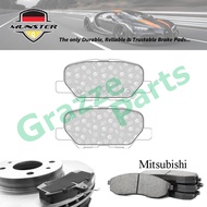 Münster Disc Brake Pad Rear for Mitsubishi ASX SUV 2.0 2010 4B11