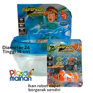 Nano Robotic Fish JH6603 - Mainan Akuarium Ikan Robot B/O / Mainan Edukasi Anak