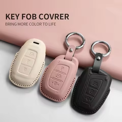 Car Key Fob Cover Fits For Hyundai Sonata,Elantra,Tucson L,Santa Fe,Mufasa, Elantra HD, Elantra Ling