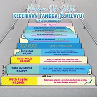 🌼1 DAY SHIP🌼 set Banner Hiasan Tangga Bahasa Melayu Sekolah Menengah Ceria - BBM / PAK-21/ dekorasi 