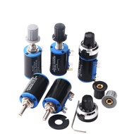 Wirewound 100ohm 1Kohm 4.7Kohm 10Kohm 100Kohm Precision Multiturn WXD3-2W 2W Adjustable Resistor