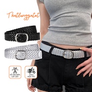 Y2k style unisex PU leather woven belt, 2.8cm braided belt TL120 - Belt