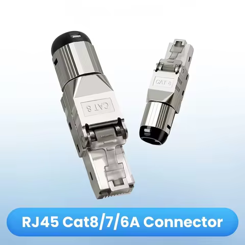 1PCS RJ45 Cat8 Cat7 Cat6A Connector Shielded Toolless Modular Termination Plug 2000MHz 40G LAN Cable