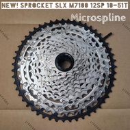 NEW LOOSEPACK! Sprocket SHIMANO SLX M7100 12SPEED 10-51T Microspline Sprocket SLX M7100 12SPEED Spro