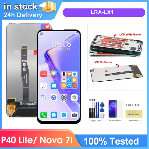 6.4" Screen for Huawei P40 lite JNY-L21A Lcd Display Touch Screen Digitizer Assembly Replacement for