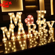 โคมไฟ LED Light Up Letter รูปตัวอักษร ไฟประดับตกแต่ง ภาษาอังกฤษ ใช้แบตเตอรี่ งานเลี้ยงวันเกิดตกแต่งส