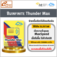 ซิมเทพ NT ซิมInfinite ThunderMax ซิมThunder Net  ซิมเน็ต Maxspeed ไม่ลดสปีด ใช้งานได้ 1ปี , 1เดือน S