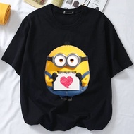 S-5XL Ready Stock MINIONS T SHIRT cotton cartoon 3xl tshirt woman man baju perempuan women baggy Tsh