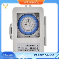 [UTnus9ddL] IP53 Rated Mechanical Timer Switch Box TB388R 24 Hours Programmable AC100-240V 15 Min In