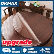 PVC Round Table Cover pvc  Table Cloth 4/ 6/8 seater Heat Resistant Placemat Table Mat Non Slip Plac