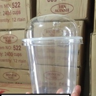 500ml bulb bottom plastic cup (50 Cups) - 500ml U-shaped plastic cup that can be stamped to make a l