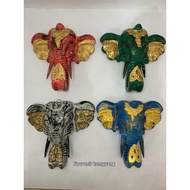 20CM MINI ELEPHANT Statue - ELEPHANT HEAD WALL DECORATION - ELEPHANT HEAD WALL DECORATION