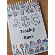 Buku ABC, ABC tracing book, alphabet book, Laminated alphabet book, children workbook, educational t