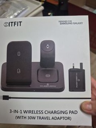 ITFIT 三合一無線充電板 (附30W旅行充電器)