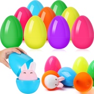 Jumbo Easter Eggs 12 PCS 6 Inch Jumbo Plastic Easter Eggs Assorted Colors Giant Fillable Eggs, Jumbo
