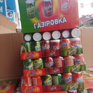 Wholesale tray of 30 coke can-shaped candy jars