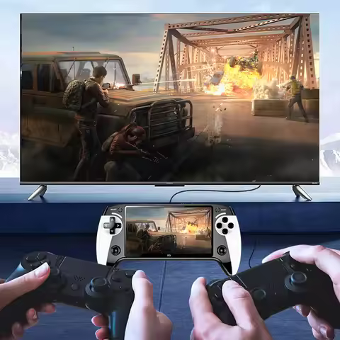 5.5 Inch Screen Handheld Game Console 1500mAh Handheld Game Player Type-C Charging Portable Game Pla