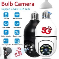 5G Wifi E27 Bulb Surveillance Camera Night Vision Full Color
