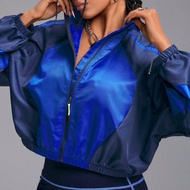 Women Loose Fit Colorblock Zip Up Sport Jackets,Zip Up Woman Jacket,Women Jackets,Winter Women Jacke