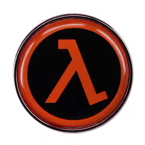 Half Life Lamba Logo Anime Lapel Pins Backpack Jeans Enamel Brooch Pin Women Fashion Jewelry Gifts C