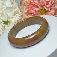 No.218  軍綠色俏櫻桃紅 佘太翠 手鐲  內徑 57MM 圈口 平安鐲