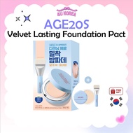 (+Refill&Brush) AGE20S Velvet Lasting Foundation Pact – 14g / K-BEAUTY
