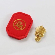 SI1pc new Decor Lucky Gift 2026 new Asakusa Turtle Small Golden Tortoise Guarding Praying Lucky Weal