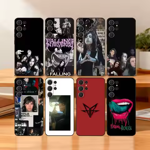 F-FallingS In R-Reverse Phone Case For Samsung S25,24,23,22,30,21,10,9,Ultra,Plus,Lite,FE Black Soft
