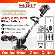 998VF Mesin Rumput Bateri Lawn Mower Rechargeable Grass Cutter Cordless Grass Trimmer  Pemotong Rump