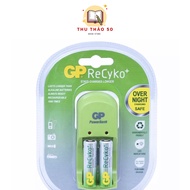 Pin Bộ sạc kèm 2 pin sạc AA 2000mah GP ReCyko+.