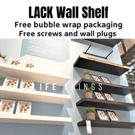 IKEA LACK Wall Shelf, Para di dinding, 110x26 cm (Free Screws and Wall plugs)