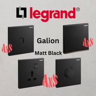 Matt Black - Legrand Galion Switches 13A 15A Switch Socket Multi Socket 1Gang 2Gang 3Gang 4Gang 1Way