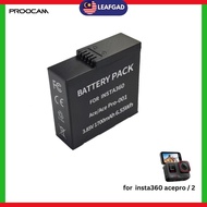 Proocam Camera Battery for Insta360 Ace Pro/ Ace Pro 2 Action Camera 1 Year Warranty Travel Snorkeli