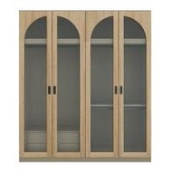 ตู้เสื้อผ้า 4 บานเปิด SB FURNITURE VALLEY 19230515 200 ซม. สีไม้อ่อน (1258696)