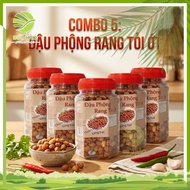 COMBO of 5 Delicious Roasted Peanuts with Garlic and Chili 250G - Entertainment Snacks, Natural Ingr
