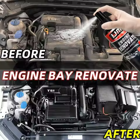 Shiny as new engine Update wax - deep black plastic polish protection for all cars and RVS