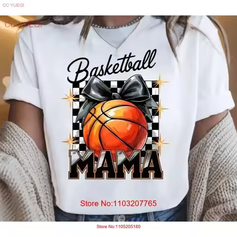 Cute Basketball Mama Coquette Bow T shirt vintage Washed Comfortable graphic Stylish homme Soft desi