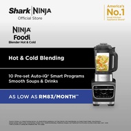 Ninja Foodi Blender & Soup Maker 10 Auto-iQ Programs 1.7L Glass Jug Hot & Cold Blender Built-In Heat