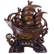 Office Gifts Lucky Boss Living Room Decoration Table Sailing Boat Smooth Sailing Crafts Decoration H