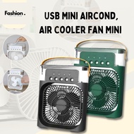 【Fashion OS】3 in 1 Portable USB Mini Aircond, Air Cooler Fan Mini Portable Fan Kipas Mini Meja Humidifier 冷风机风扇 HA1002