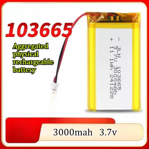 103665 Polymer Lithium Battery 3000mAh 3.7V Game Console Warm Hands Without Walkie Talkie Long Endur