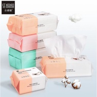 SENANA Facial Towel cotton makeup remover dry &amp; wet cleansing towel beauty make up cotton pad Disposable Face Tissue
