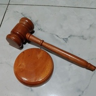 Court Hammer Auction Hammer Wooden Hammer + Stand Type A Mbah Yanto_Maestro