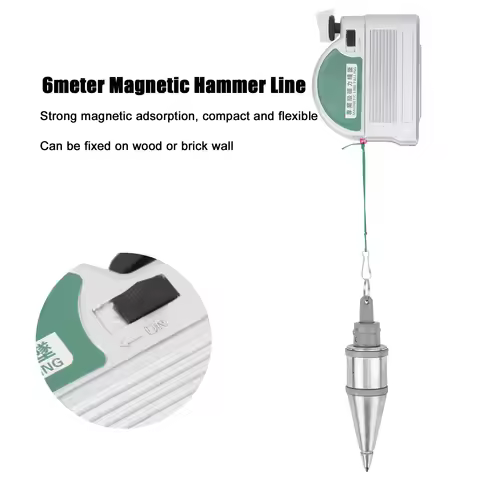 Hammer Line Magnetic Wire Drop Magnetic Wire Hammer Line Drop Silver Alloy Steel Vertical Measuremen