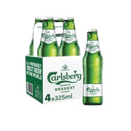 Carlsberg Smooth Draught Beer Pint Bottle (4x325ml)