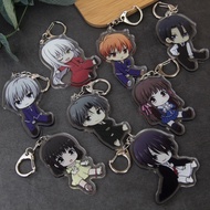 Anime Fruits Basket Honda Tooru Cute Acrylic Figure keychain Keyring Decoration Collection Model Toy